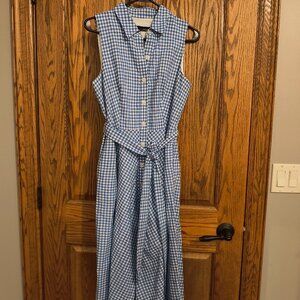 Cherra B blue gingham dress